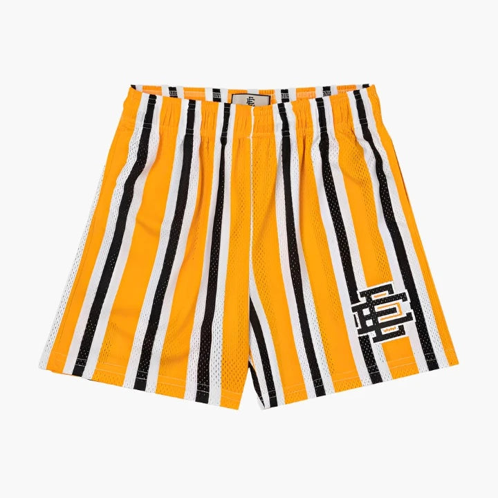 Eric Emanuel Basic Short Yellow/Cream Stripe