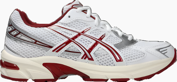 Asics red and white clearance