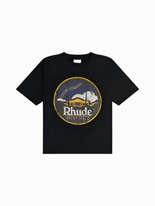 Rhude Saint Malo Tee 'Vtg Black'