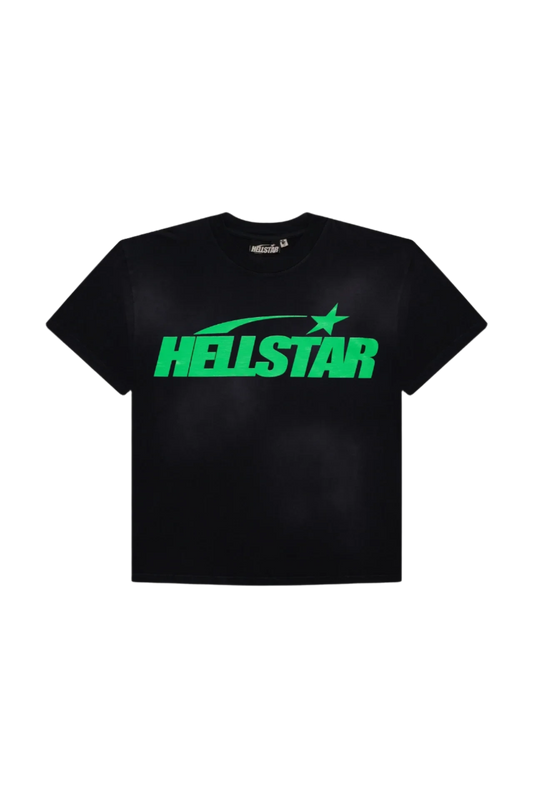 Hellstar Classic Logo T-Shirt 'Black/Lime Green'