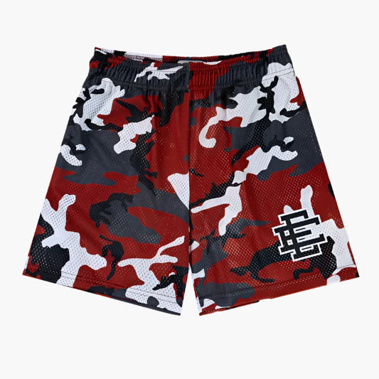 Eric Emanuel Basic Short Camo Black/Red (SS24)